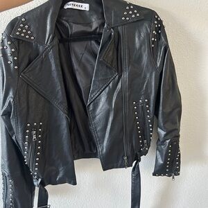 Black Studded Women's Jacket